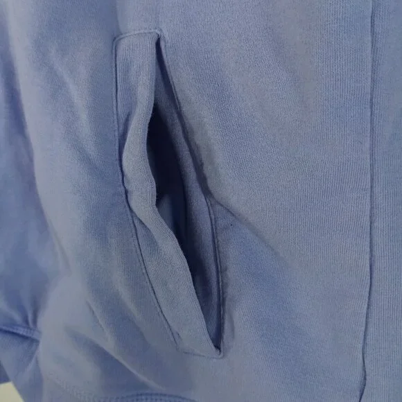 *SOLD* T By Talbots Womens Pullover Sweater M Petite Cotton Blue Long Sleeve - Picture 3 of 7